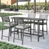 Wholesale Modern Outdoor Garden Courtyard Dining Set Aluminum Table and Chairs Set
