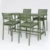 Wholesale Modern Outdoor Garden Courtyard Dining Set Aluminum Table and Chairs Set