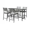 Wholesale Modern Outdoor Garden Courtyard Dining Set Aluminum Table and Chairs Set