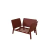 Wholesale Outdoor Garden Sofas Aluminum 2.5-seater Sofa for Garden and Outdoor Furniture
