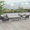 Yuki Luxurious Patio Aluminum Outdoor Sofa Furniture Set Modern Design Garden Sofa Set
