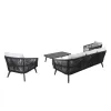 Yuki Luxurious Patio Aluminum Outdoor Sofa Furniture Set Modern Design Garden Sofa Set