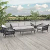 Yuki Modern Design Aluminum Patio Sofa Set Luxury Rattan Garden Furniture Weather Resistant Leisure Style