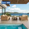 3pcs Artificial Waterproof Aluminum Alloy Garden Wicker Sitting Set Patio Outdoor Rattan Sofa Garden Sofa Set Furniture in India