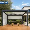 Aluminum Pergola Manual Control Adjustable Roof All Weather Outdoor Shade for Small Patio Wholesale Supplier