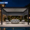 Heavy Duty Aluminum Frame Pergola Manual Adjustable Louver Roof Outdoor Patio Shade Canopy for Courtyard Restaurant Resort