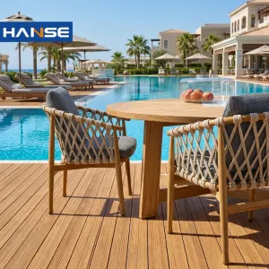 Modern Luxury Outdoor Furniture Set Dining Table Set 6 People Restaurant Furniture Outdoor Table and Chairs