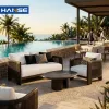 Modern Parks Villas Courtyards Apartments Gardens Sofas Seating L-shaped Patio Aluminum Garden Sofa Set Outdoor Garden Furniture