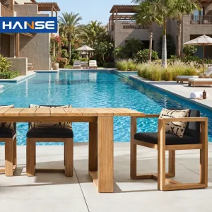 Modern Villa Comedor Exterior 6 Personas Garden Sets Chairs Outside Balcony Outdoor Dining Furniture Garden Table Chair Set