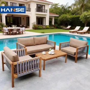 Modern Waterproof Leisure Patio Quick-Dry Waterproof Cushion 3-Seater Sofa for Balcony Sun Room Terrace Outdoor Garden Poolside