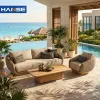 One Stop Professional Collocation Patio Outdoor Balcony Furniture Set Rattan Sofa Leisure Lounge Chair Garden Sets