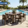 Outdoor Garden Table and Chairs Courtyard Garden Leisure Waterproof Sun-proof Art Table and Chairs