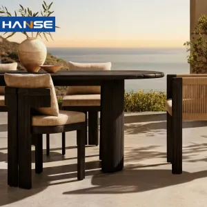 Outdoor Patio Garden Set Furniture Cast Aluminum Rope Woven Outdoor Chairs Patio Chair Furniture With Plastic Cushion