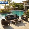 Patio Porch Lawn Aluminum Rope Garden Wood Outdoor Furniture Outdoor Sectionals in Sofas l Sets 3 Pieces Guangzhou