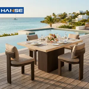 Whole House Villa Custom Aluminum Patio Furniture Set Garden Tables Set Metal Aluminium Chair