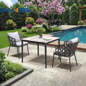 Wholesale Eco-friendly Modern Patio Leisure Rattan Wicker Furniture Set Outdoor Hotel and Glass Top Centre Table Living Room