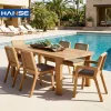 Wholesale Resort Villa Hotel Garden Furniture Table and Chair Waterproof Sunscreen Outdoor Restaurant Table and Chair Set